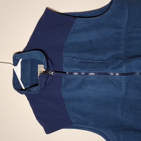 Duluth Trading Co Blue Fleece Zip Up Vest Mens XL Zip Pockets. - Picture 2 of 8